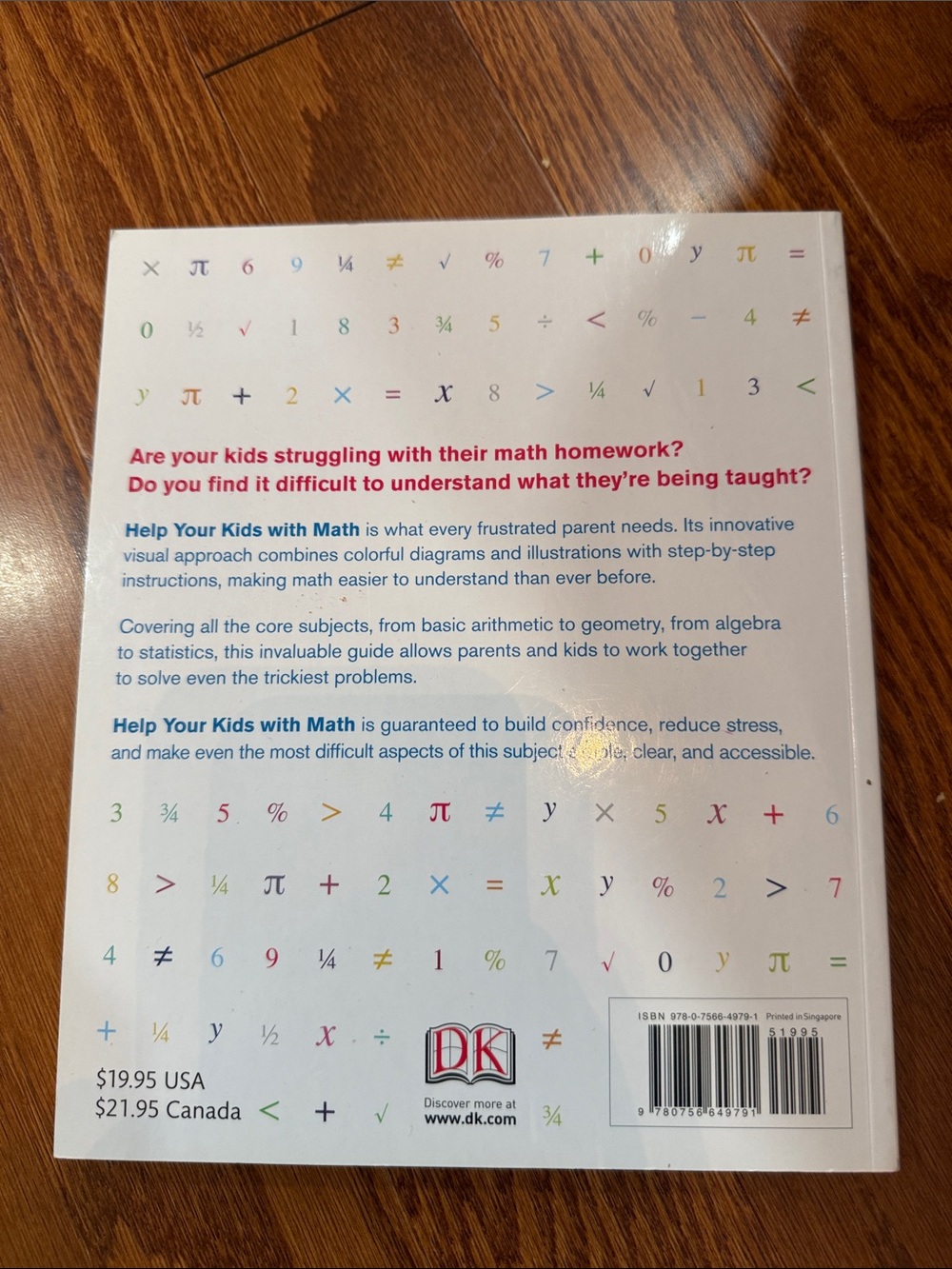 DK Help Your Kids With Math Step-by-Step Visual Guide Paperback - Picture 3 of 5